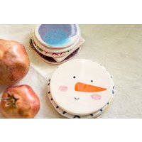 Niedliche Keramik Untersetzer, Handgefertigter Untersetzer Aus Keramik, Kreis Handgefertigte Teeplatz Matt, Geschenkidee von FelixCeramic