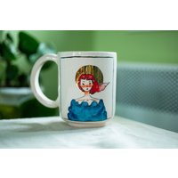Pisces Sternzeichen Keramikbecher 24K Gold Illustration, Astrologie Geschenk von FelixCeramic