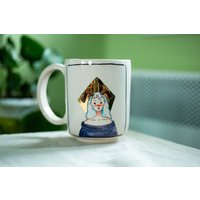 Widder Sternzeichen Keramiktasse, Widder Geschenk, Illustration, Astrologie Thema Kaffeetasse, Kunsttasse Von Felix Keramik, Geschenkidee Zum von FelixCeramic