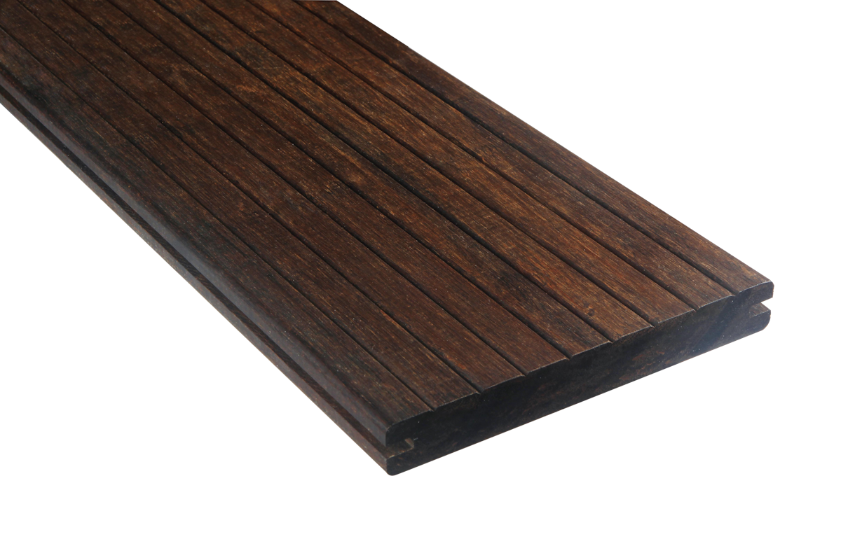 FelixWood® Terrassendiele FelixWood Thermo Bambus Melody 18x103mm dark grob/glatt+Woca vorgeölt Endlosdiele 186 cm von FelixWood®