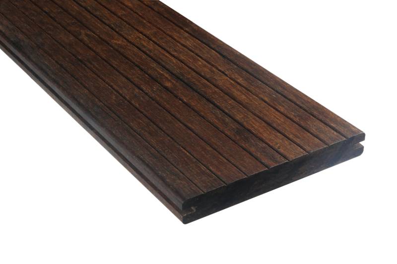 FelixWood® Terrassendiele FelixWood Thermo Bambus Melody 18x139mm dark grob/glatt+Woca vorgeölt Endlosdiele 186 cm von FelixWood®