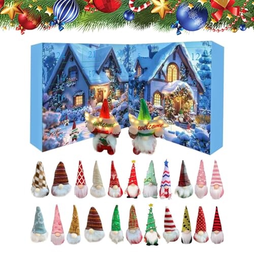 Fellflying Adventskalender - 24 Tage Weihnachts-Countdown Spielzeug,Gnom-Puppe Geschenkfüller Für Feiertagsdekoration Kaminsims Kamin Dekoration Fellflying Adventskalender - 24 Tage Weihnachts-Countdown Spielzeug,Gnom-Puppe Geschenkfüller Für Feiertagsdekoration Kaminsims Kamin Dekoration von Fellflying