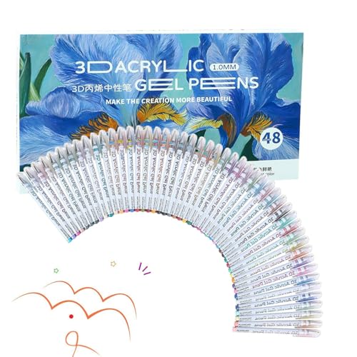 Fellflying Akrylic Gel Pens | Gelmalstifte Zum Ausmalen Für Erwachsene,Wasserbasis Zeichenstifte Für Holz Karten Stein Leinwand Fellflying Akrylic Gel Pens | Gelmalstifte Zum Ausmalen Für Erwachsene,Wasserbasis Zeichenstifte Für Holz Karten Stein Leinwand von Fellflying