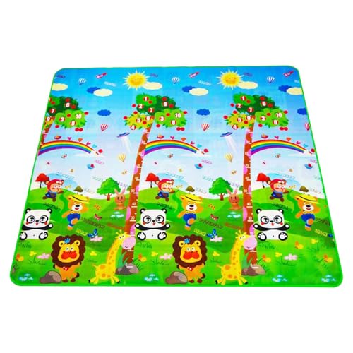Fellflying Spielteppich - Waschbare Babyspielmatte - Doppelseitige Interaktive Matte Für Innenräume Kindergarten Kinderzimmer Sinnesanregung Aktivitäten Krabbelübungen Draußen Fellflying Spielteppich - Waschbare Babyspielmatte - Doppelseitige Interaktive Matte Für Innenräume Kindergarten Kinderzimmer Sinnesanregung Aktivitäten Krabbelübungen Draußen von Fellflying