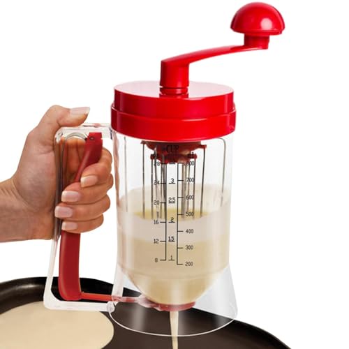 Fellflying Teigmischer, Manueller Pfannkuchen-/Cupcake-Teigspender, Handgeführter Manueller Teigmischer, Spender, Mixer, Handshake-Teigmischer Für Waffeln, Kuchen Und Kekse Fellflying Teigmischer, Manueller Pfannkuchen-/Cupcake-Teigspender, Handgeführter Manueller Teigmischer, Spender, Mixer, Handshake-Teigmischer Für Waffeln, Kuchen Und Kekse von Fellflying