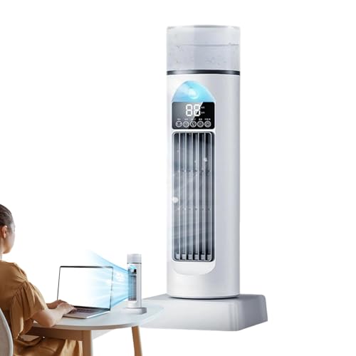 Fellflying Turmventilator - Intelligenter Leiser Bodenventilator mit 6 Geschwindigkeiten - Leiser Rotierender Kühler Für Homeoffice Studentenzimmer Schlafen Stehend Tisch von Fellflying