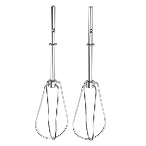 Handmixer Rührbesen Ersatz, 2 Stück Schneebesen Werkzeug, Akku-Handmixer-Aufsätze, Edelstahl-Schneebesen Handschub und Schneebesen-Aufsatz für Stabmixer – 4KHM5DHWH5 4KHM3WH5 von Fellflying