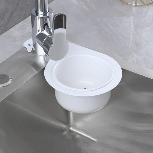 Siebkorb Aus Edelstahl In Schwanenform | Abflusskorb Für Küchenspüle | Filterkorb Zum Aufhängen Am Wasserhahn | Eckspülbeckensieb | Multifunktionaler Abflusskorb Zum Waschen Von Und Gemüse von Fellflying