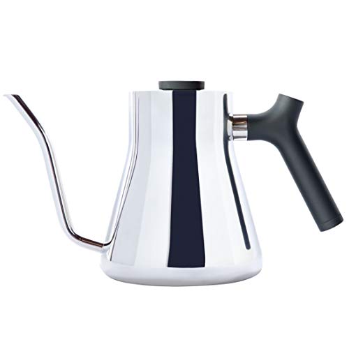 Fellow Wasserkocher für Kaffee und Tee (eingebautes Kochthermometer, Gegengewichtsgriff) 1 Liter Poliert von Fellow
