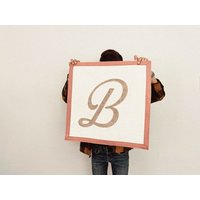 Benutzerdefinierte Wollfilz-Anfangsbanner - Vintage-Schrift-Wimpel Benutzerdefinierte Wollfilz-Anfangsbanner - Vintage-Schrift-Wimpel von FellowFlagCo