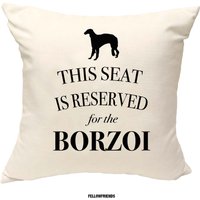 Borzoi Kissen, Hundekissen, Bezug Baumwolle Leinwanddruck, Hundeliebhaber Geschenk Für Sie 40 X 50 190 von FellowFriendsCo