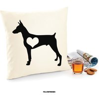 Dobermann Kissen, Hundekissen, Bezug Baumwolle Leinwanddruck, Hundeliebhaber Geschenk Für Sie 40 X 50 177 von FellowFriendsCo