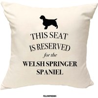 Welsh Springer Spaniel Kissen, Hundekissen, Bezug Baumwolle Canvas Druck, Hundeliebhaber Geschenk Für Sie 40x40 50x50 161 von FellowFriendsCo