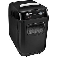 Fellowes AutoMax 200M Aktenvernichter mit Partikelschnitt P-5, 2 x 14 mm, bis 180 Blatt, schwarz von Fellowes