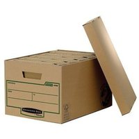 Archivbox ® Earth Series 33,5 x 27,1 x 47 cm (b x h x t) din A4 mit Archivdruck Karton 100 % recycelt braun von Fellowes