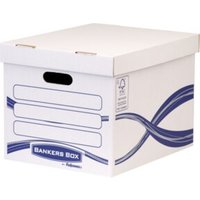 Bankers Box Archivschachtel Basic 4460801 317x287x384mm ws/bl von Fellowes