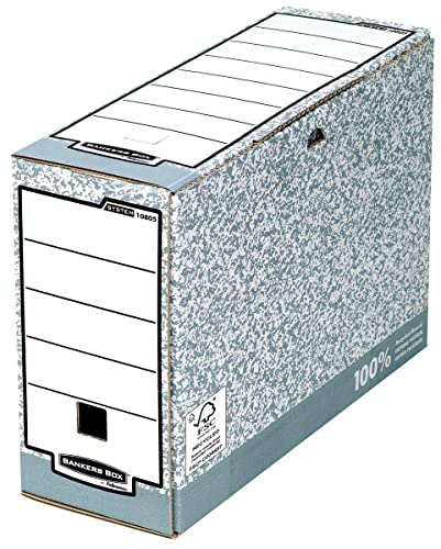 Fellowes 1080501 Papier grau Packs und range-archives – Boxen und ranges-archives (Papier, grau, A4, 5 Stück von Fellowes