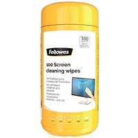 Fellowes Bildschirm-Reinigungstücher 1-lagig weiß, 100 Tücher von Fellowes