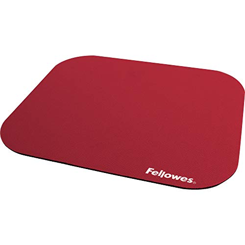 Fellowes Einfarbig Polyester-Oberfläche rechteckig Mauspad rot Fellowes Einfarbig Polyester-Oberfläche rechteckig Mauspad rot von Fellowes