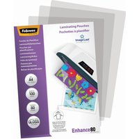 Fellowes Laminierfolien glänzend 80 mikron A4 von Fellowes