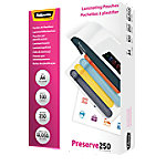 Fellowes Laminiertaschen DIN A4 Hochglanz 250 Mikron (2 x 250) Transparent 100 Stück von Fellowes