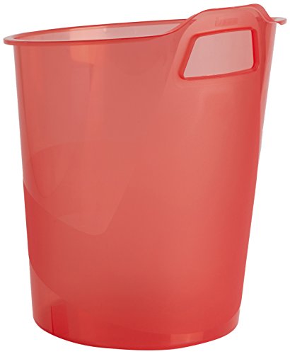 Fellowes Papierkorb G2D Trasparente Rosso von Fellowes