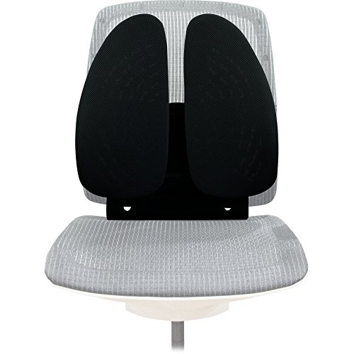 Fellowes Rückenstütze Back Angel - ergonomisches Rückenkissen für Bürostühle - zwei Flügel für individuellen ergonomischen Komfort im Büro und Homeoffice - schwarz von Fellowes