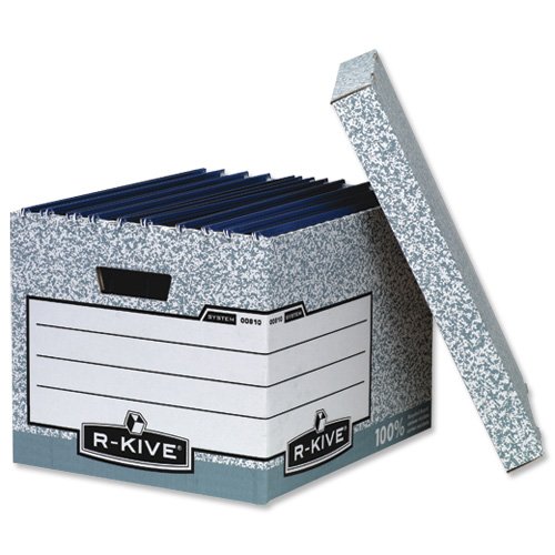 R-KIVE 00810 Aufbewahrungsbox Kanzleipapier X D390 BxTxH 333 x Ref 390 [10 Stück] von Fellowes