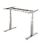 Rechteckiger Sitz-Stehschreibtisch Beine Mattsilber Stahl T-Fuß-Beine Mattsilber CAMBIO 62 x 100 x 65 mm von Fellowes
