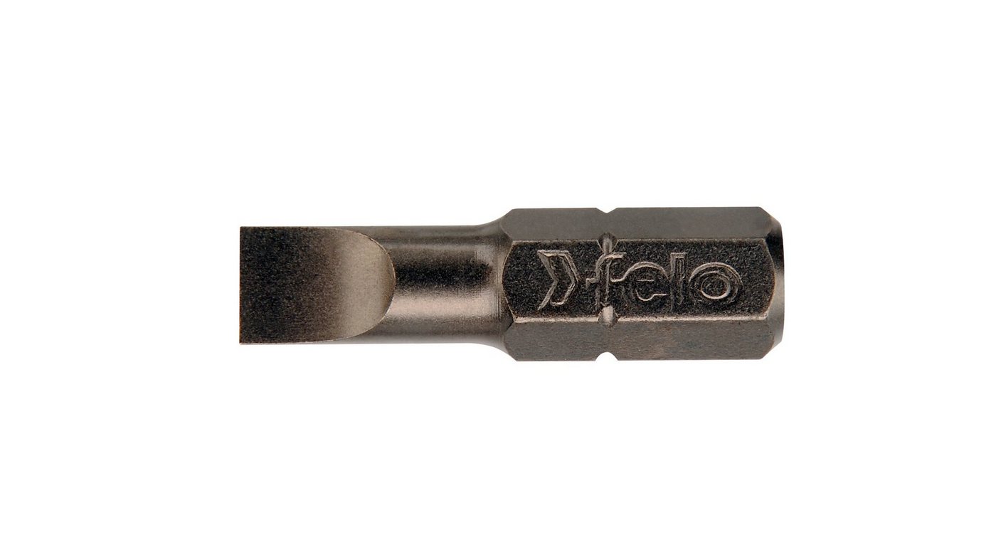 Felo Schlitz-Bit Felo Bit, Industrie C 6,3 x 25mm 0,6 x 3,5 (10 Stück) von Felo