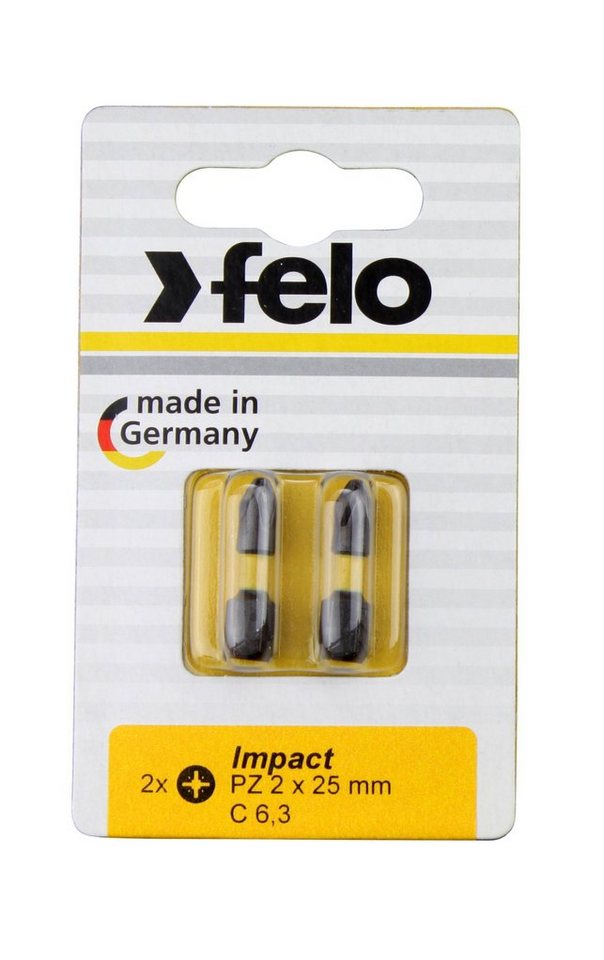 Felo Torx-Bit »Felo Bit, Impact C 6,3 x 25 mm, 2 Stk auf Karte Tx 25« von Felo