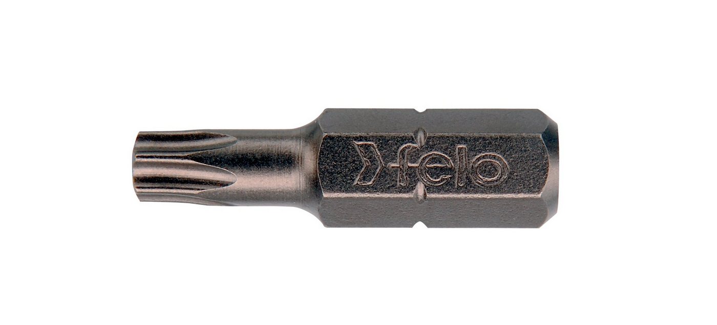 Felo Torx-Bit Felo Bit, Industrie C 6,3 x 25mm Tx 30 TR (10 Stück) von Felo