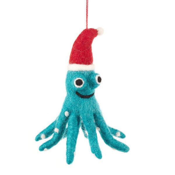 felt so good Oktopus Weihnachtsanhänger aus Filz felt so good Oktopus Weihnachtsanhänger aus Filz von Felt So Good