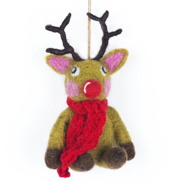 felt so good Rentier mit Schal Weihnachtsanhänger aus Filz felt so good Rentier mit Schal Weihnachtsanhänger aus Filz von Felt So Good