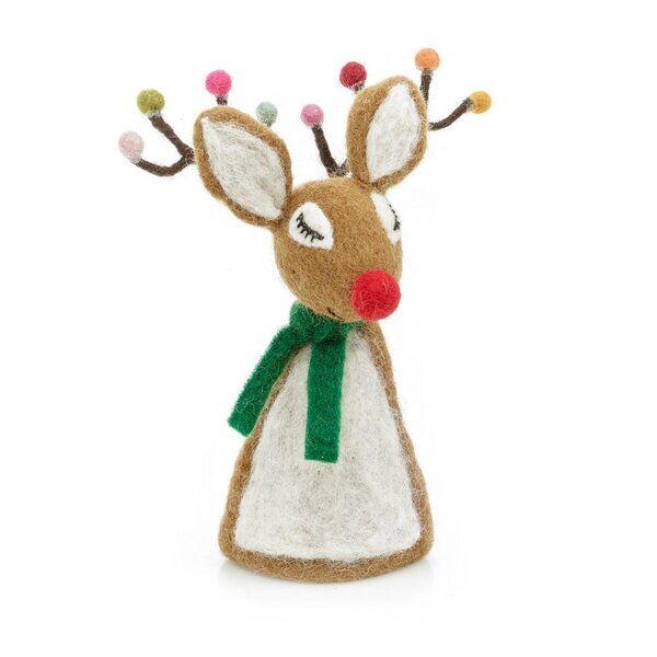 felt so good Weihnachtsbaumspitze Frecher Rudolph aus Filz von Felt So Good