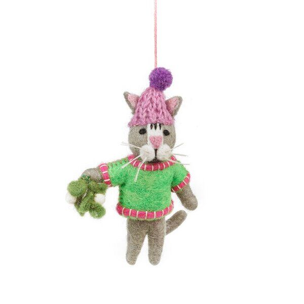 felt so good Weihnachtskatze mit Mistelzweig aus Filz felt so good Weihnachtskatze mit Mistelzweig aus Filz von Felt So Good