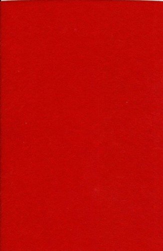 1 Bogen Bastel-Filz 20 x 30 cm - Stärke: 2mm - Farbe nach Wahl (Rot) von veeu