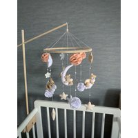 Baby Mobile Bär- Babybett - Stern Teddy- Krippe Mobiles Kinderzimmer Dekor Geschenk Shower von FeltDreamByV