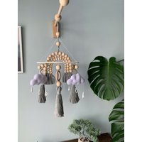 Regenbogen Baby Mobile, Mobile Boho, Boho Stile Mobile, Macrame Gender Neutral Dekor von FeltDreamByV