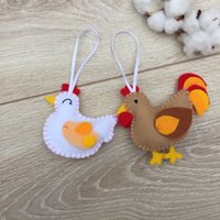 Gefilzte Osterdeko Baumschmuck Zu Ostern von FeltDreamsStore