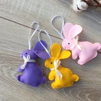 Filz Osterhase Ornament von FeltDreamsStore