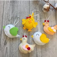 Osterdekoration Für Den Baum Osterschmuck Im 5Er-Set von FeltDreamsStore