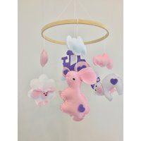 Baby Mobile Mädchen Weihnachten - Geschenk von FeltDreamsStore