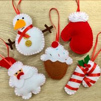 Handgemachter Christbaumschmuck von FeltDreamsStore