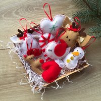 Weihnachtsanhänger 8Er Set Weihnachten Im Juli Weihnachtsschmuck Für Zu Hause von FeltDreamsStore