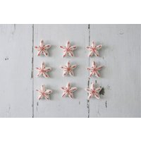 Filz Stern, Schneeflocke Ornament, Stern Form, Gestickte Tier Tablett Urlaub Dekor von FeltFamousDesigns