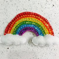 Filz-Regenbogen von FeltFunByDunne