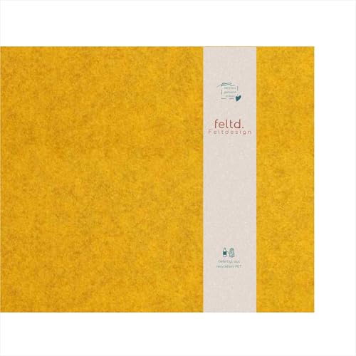 Eco-Filz Tischset Platzset mit geraden Ecken (2, Curry) von Feltd.