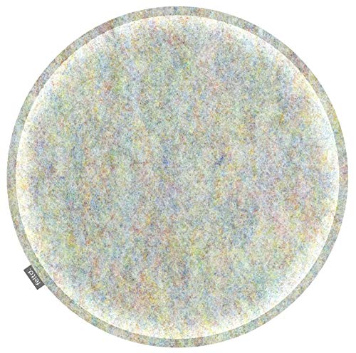 Feltd. Eco Filz Auflage Ø 34cm Kissen rund universal Sitzauflage gepolstert inkl. Antirutschbeschichtung von Feltd.