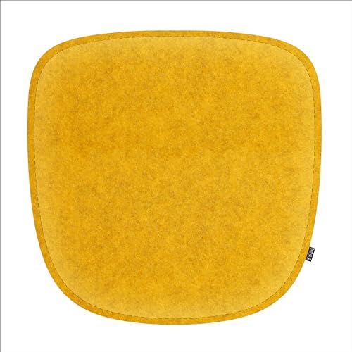 Feltd. Eco Filz Kissen geeignet für Armchair Stühle wie DAW,DAX,DAR,RAR - Comfort mit Antirutschbeschichtung (Curry) von Feltd.